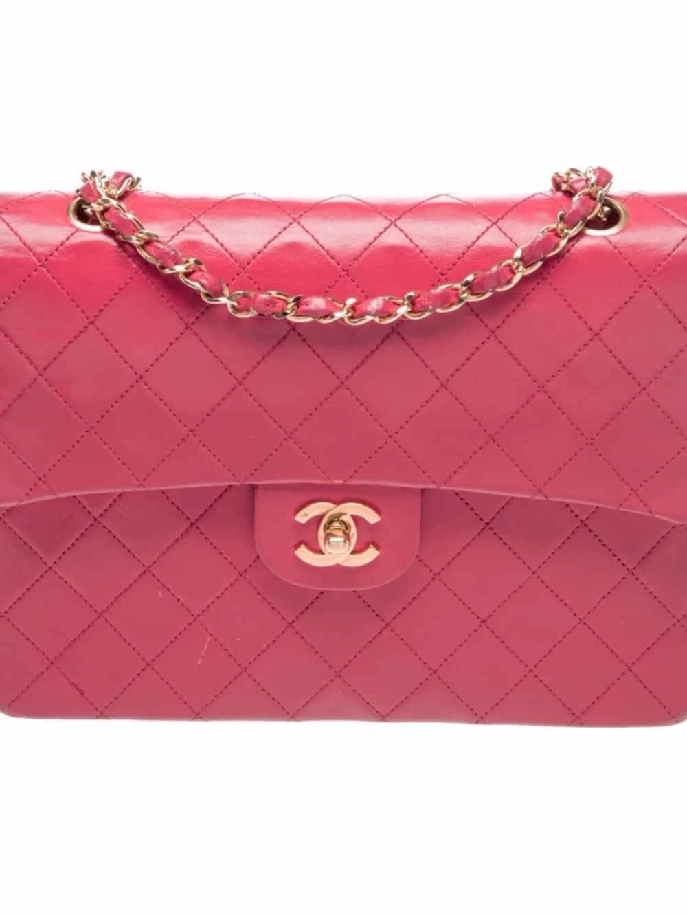 CHANEL Hot Pink Quilted Shoulder Bag with Chain Strap - Picture 2 of 13